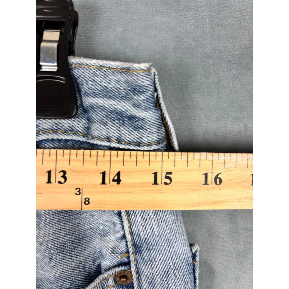 Levis 505 Regular Fit Straight Leg Jeans Light Wash Denim Blue W31 L30